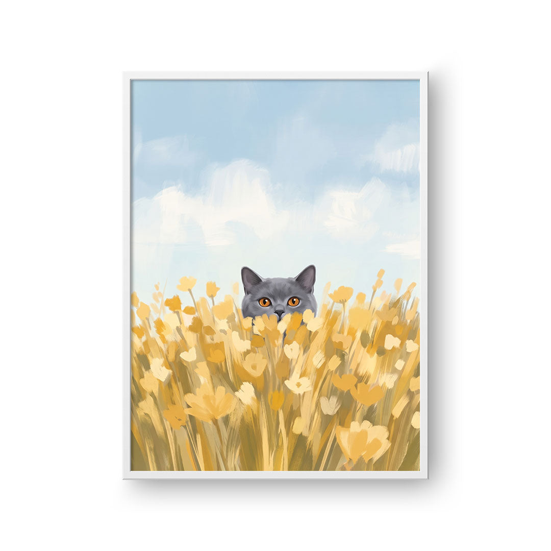 Field of Flowers Pet Portrait