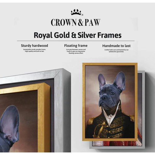 Crown and Paw - Canvas The Royal Knight - Custom Pet Canvas