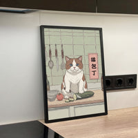 In The Kitchen Asian Style Pet Portrait