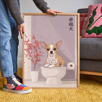 Toilet Seat Asian Style Portrait