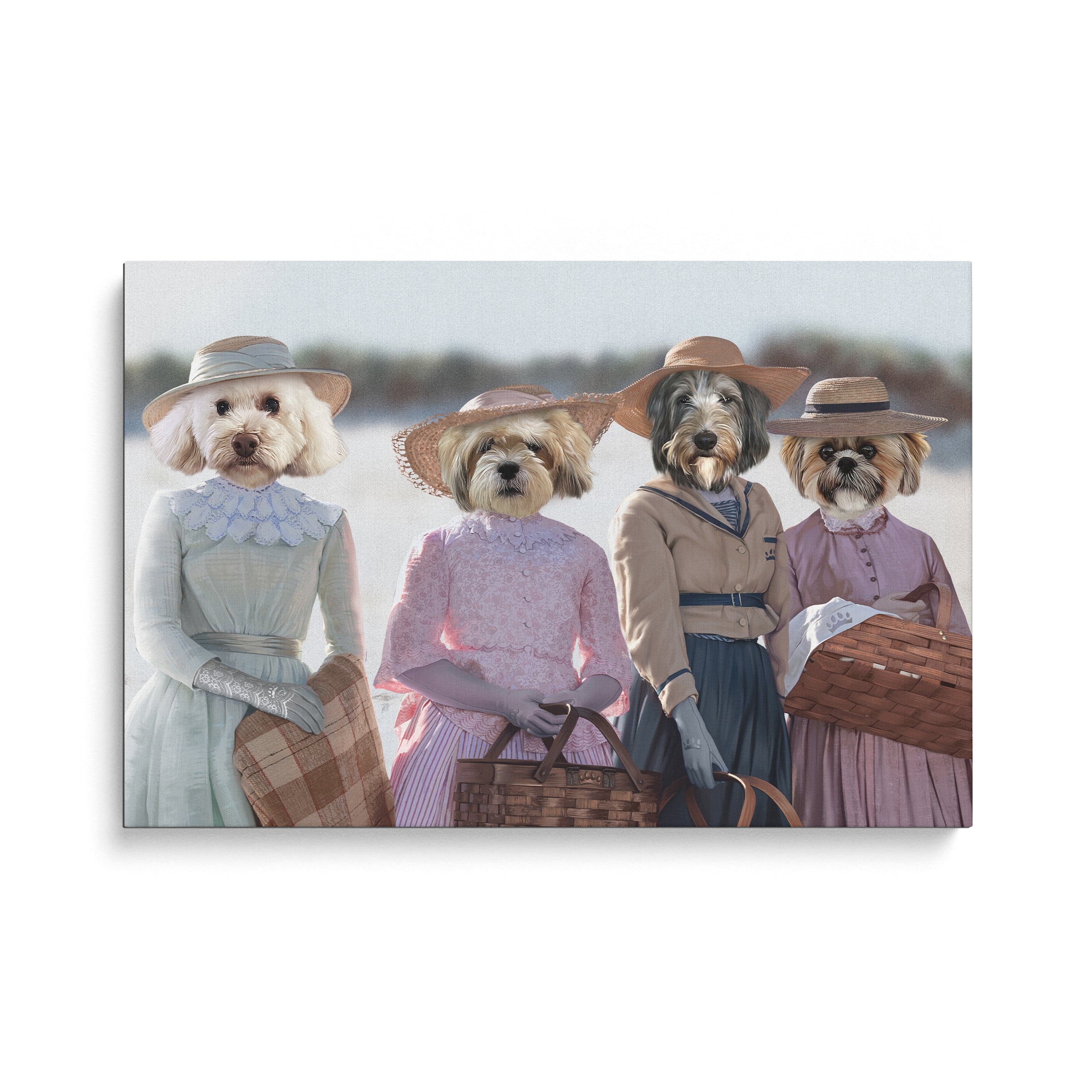 Crown and Paw - Canvas Little Women - Custom Pet Canvas 8" x 10" / Summer