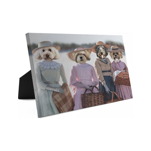 Crown and Paw - Standing Canvas Little Women - Custom Standing Canvas 8" x 10" / Summer