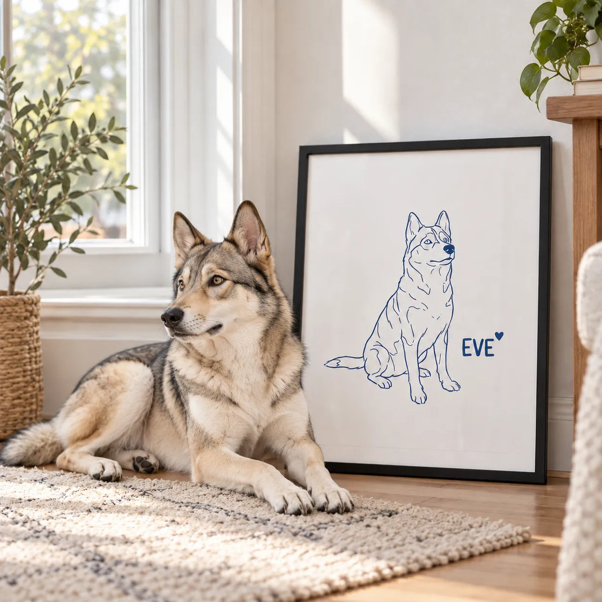 Minimalist Pet Portrait