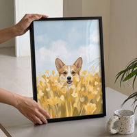 Field of Flowers Pet Portrait