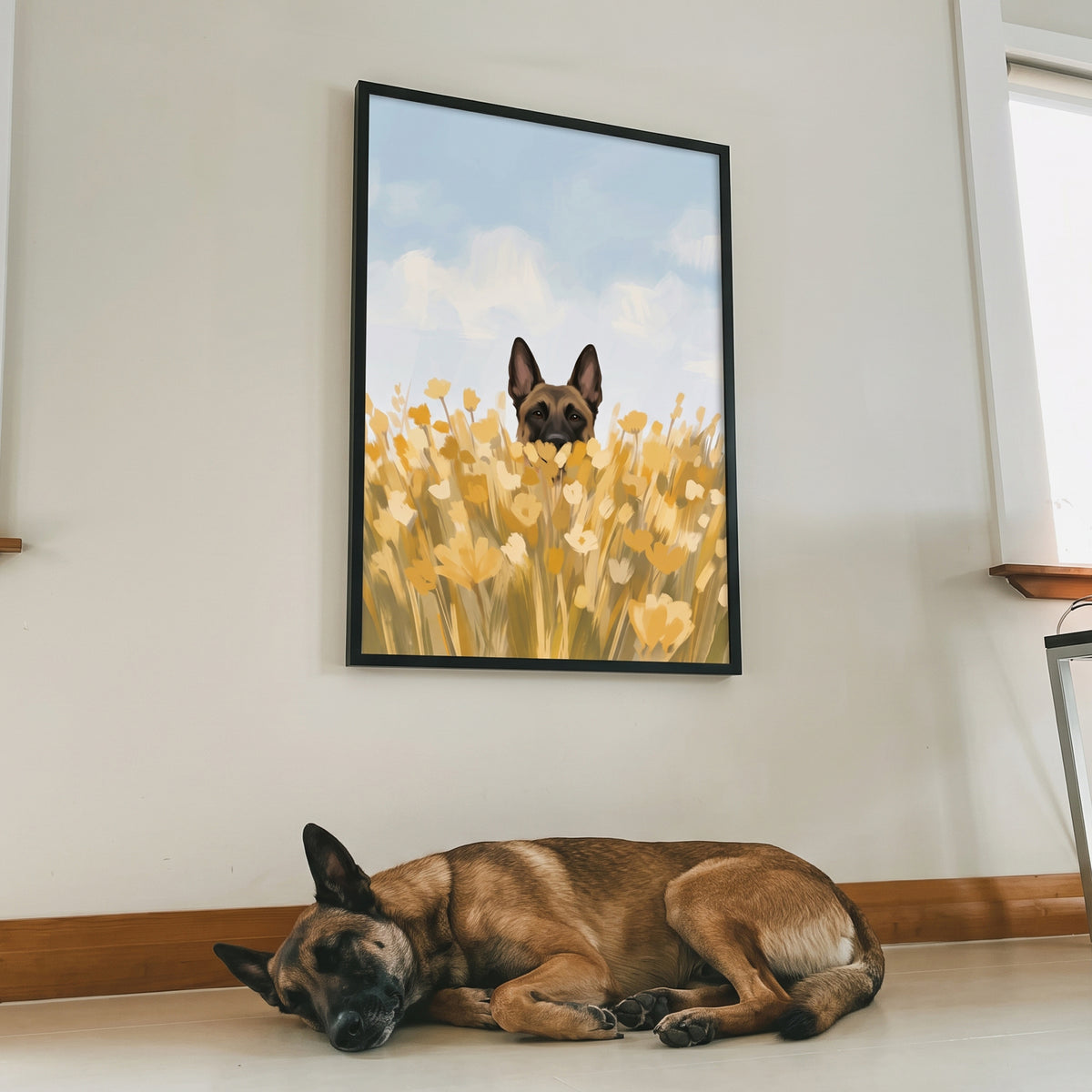 Field of Flowers Pet Portrait