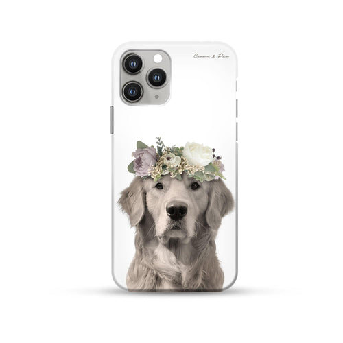 Crown and Paw - Phone Case Full Bloom - Custom Pet Phone Case iPhone 12 Pro Max / White