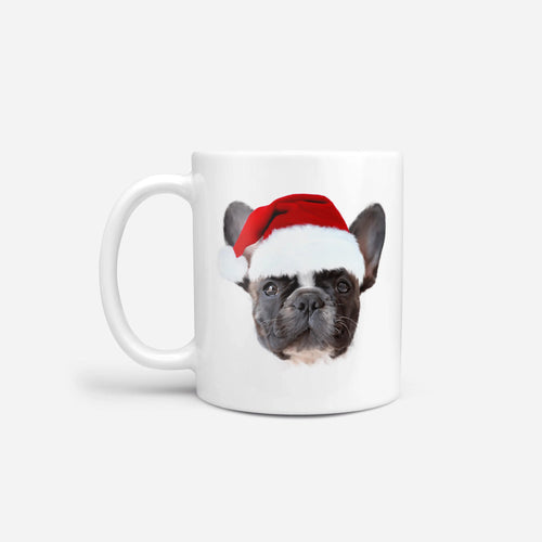 Crown and Paw - Mug Santa Hat Custom Pet Mug 11oz