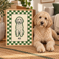 Checkered Pet Portrait