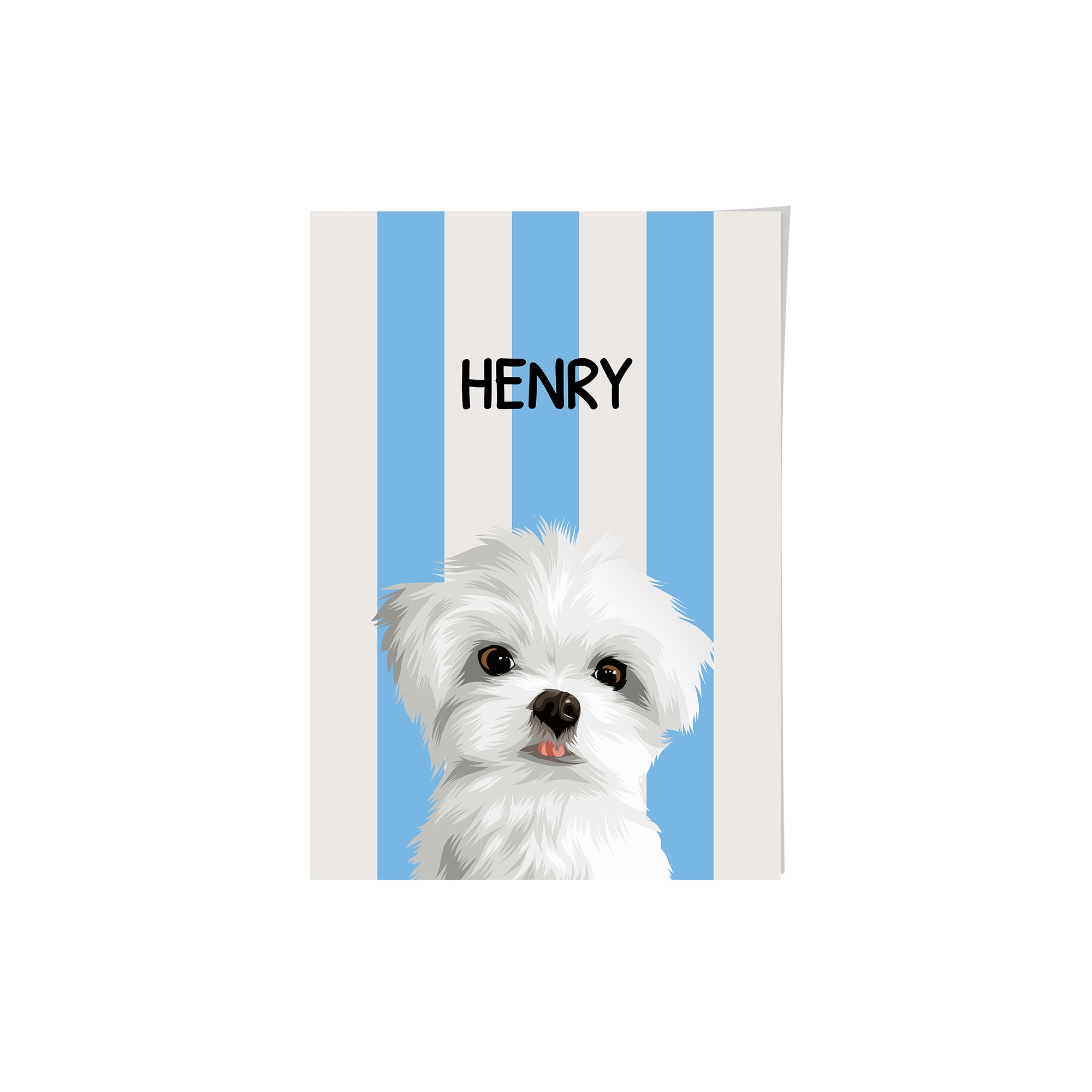 Striped Candy Pet Portrait
