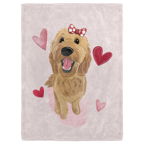 Sweet Pet Portrait Blanket - One Pet