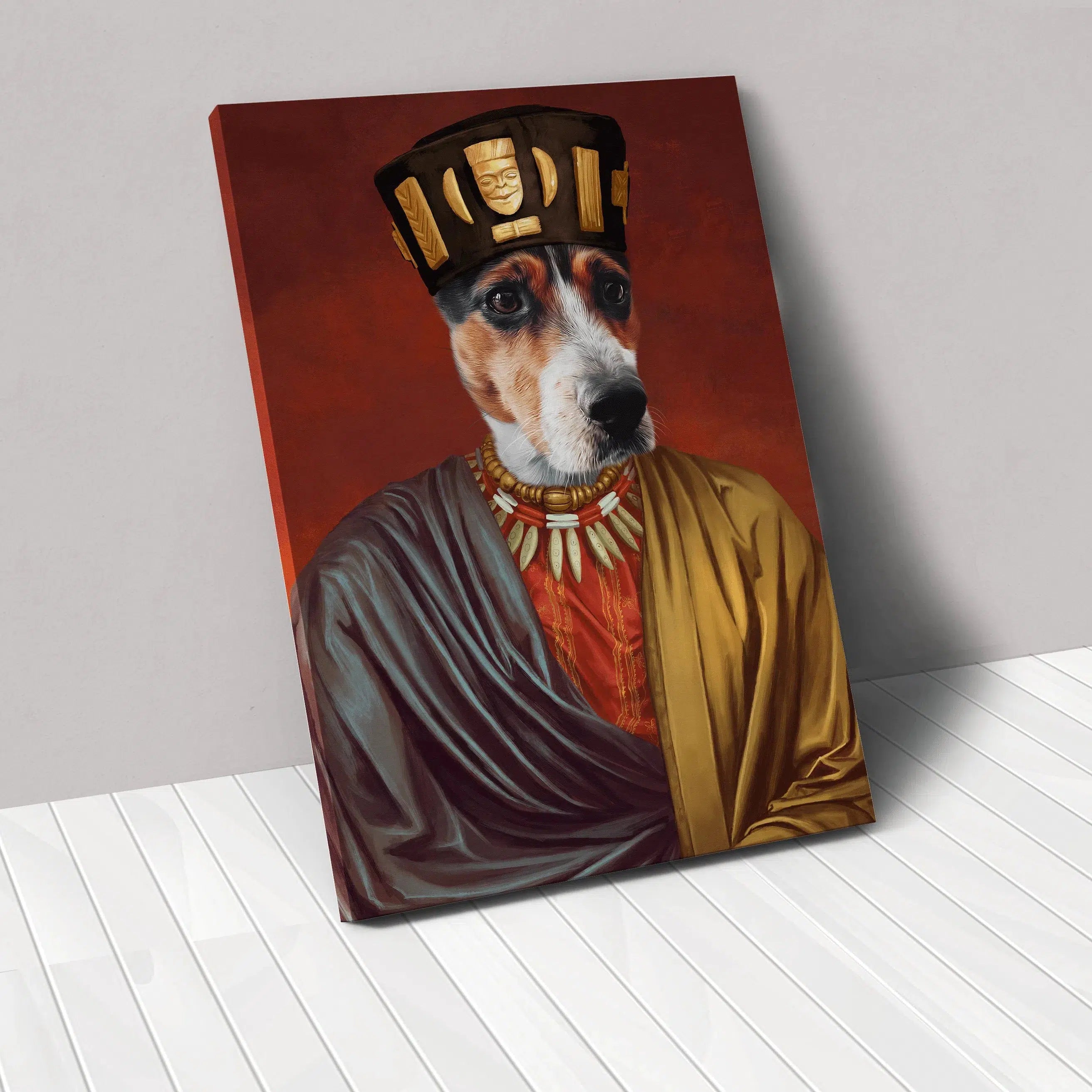 Crown and Paw - Canvas The African King - Custom Pet Canvas