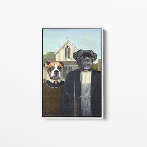 The American Gothic - Custom Pet Canvas