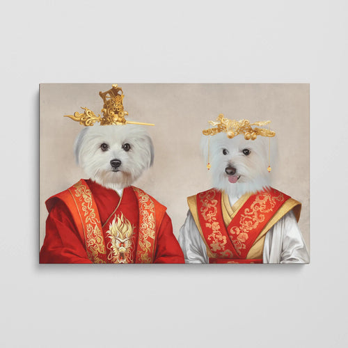 Crown and Paw - Canvas The Asian Rulers - Custom Pet Canvas