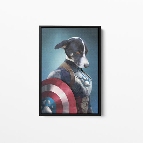 Captain Pawmerica - Custom Pet Canvas