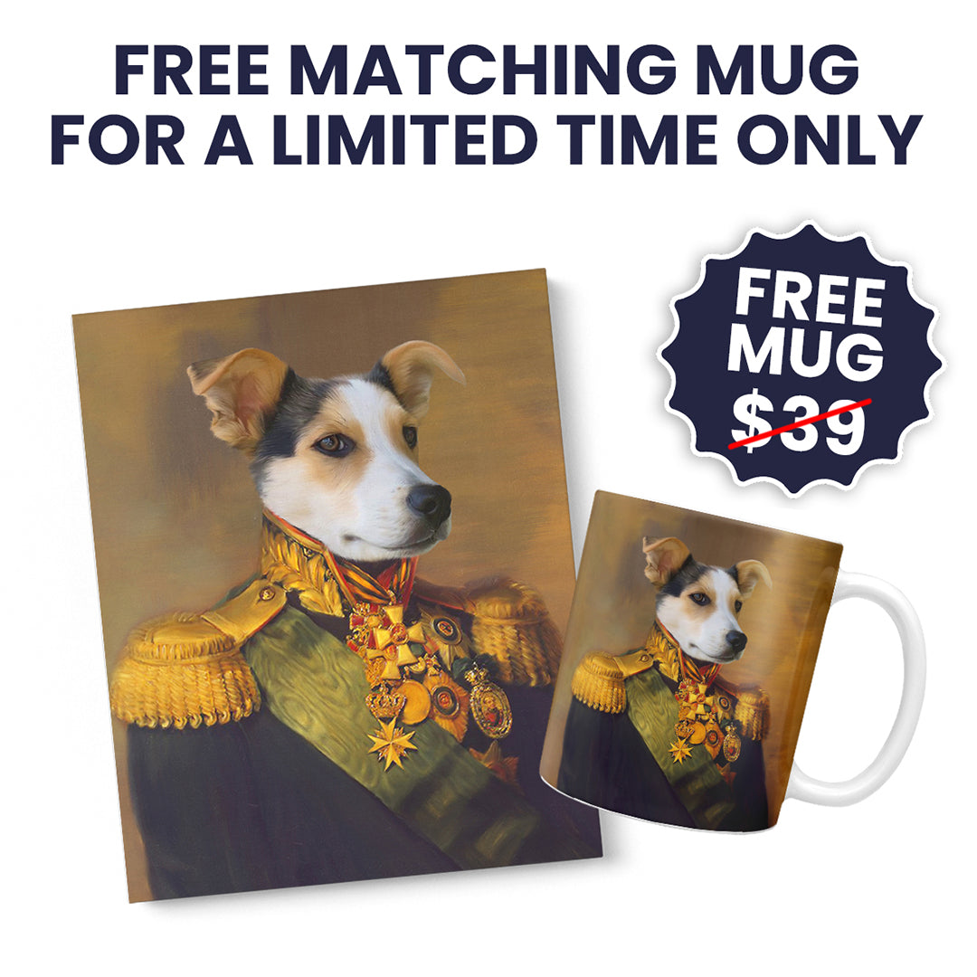 The Colonel - Custom Pet Canvas