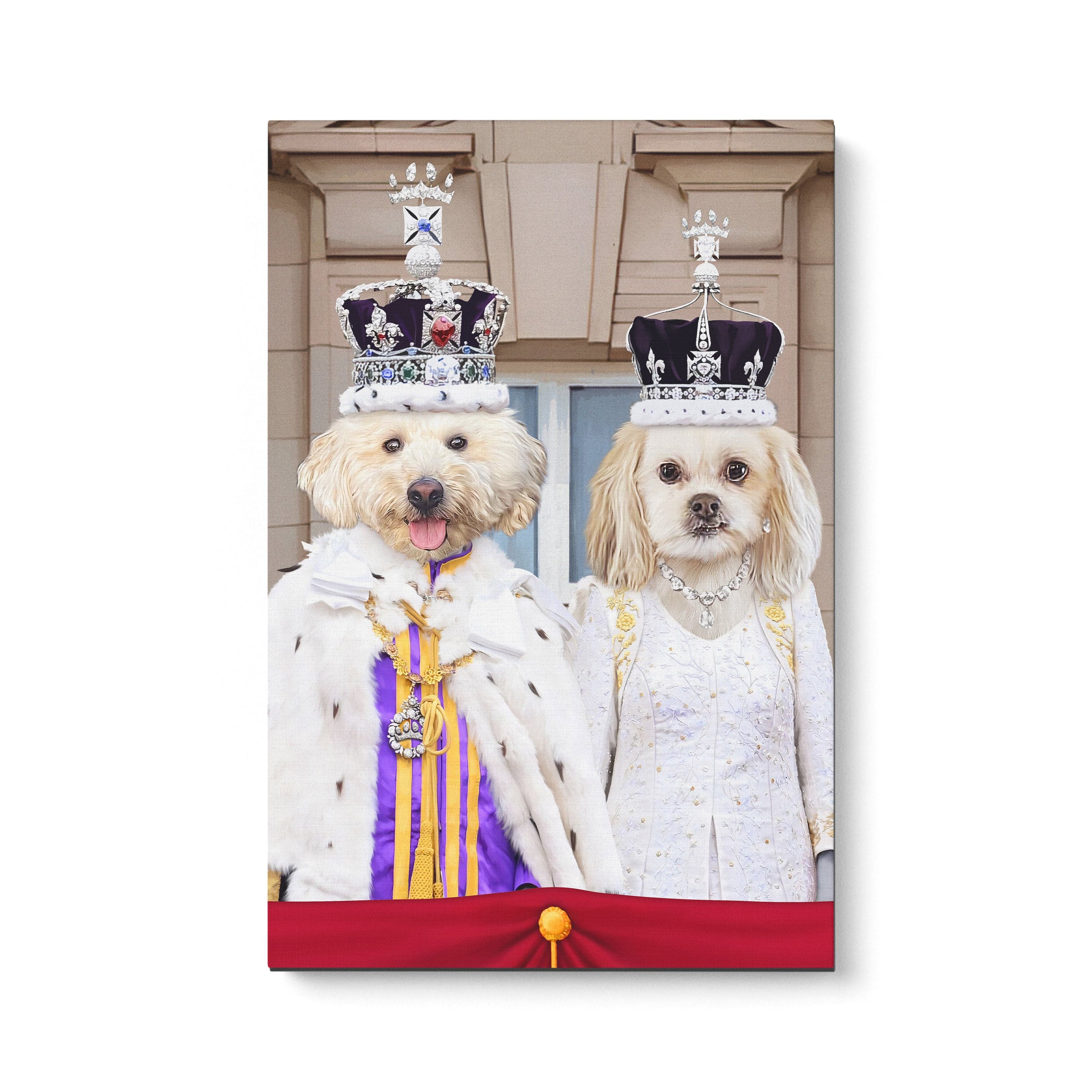 Crown and Paw - Canvas The Coronation Couple - Custom Pet Canvas