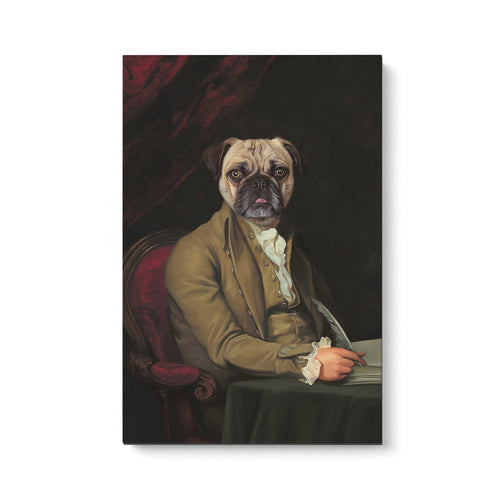 Crown and Paw - Canvas The Declaration - Custom Pet Canvas