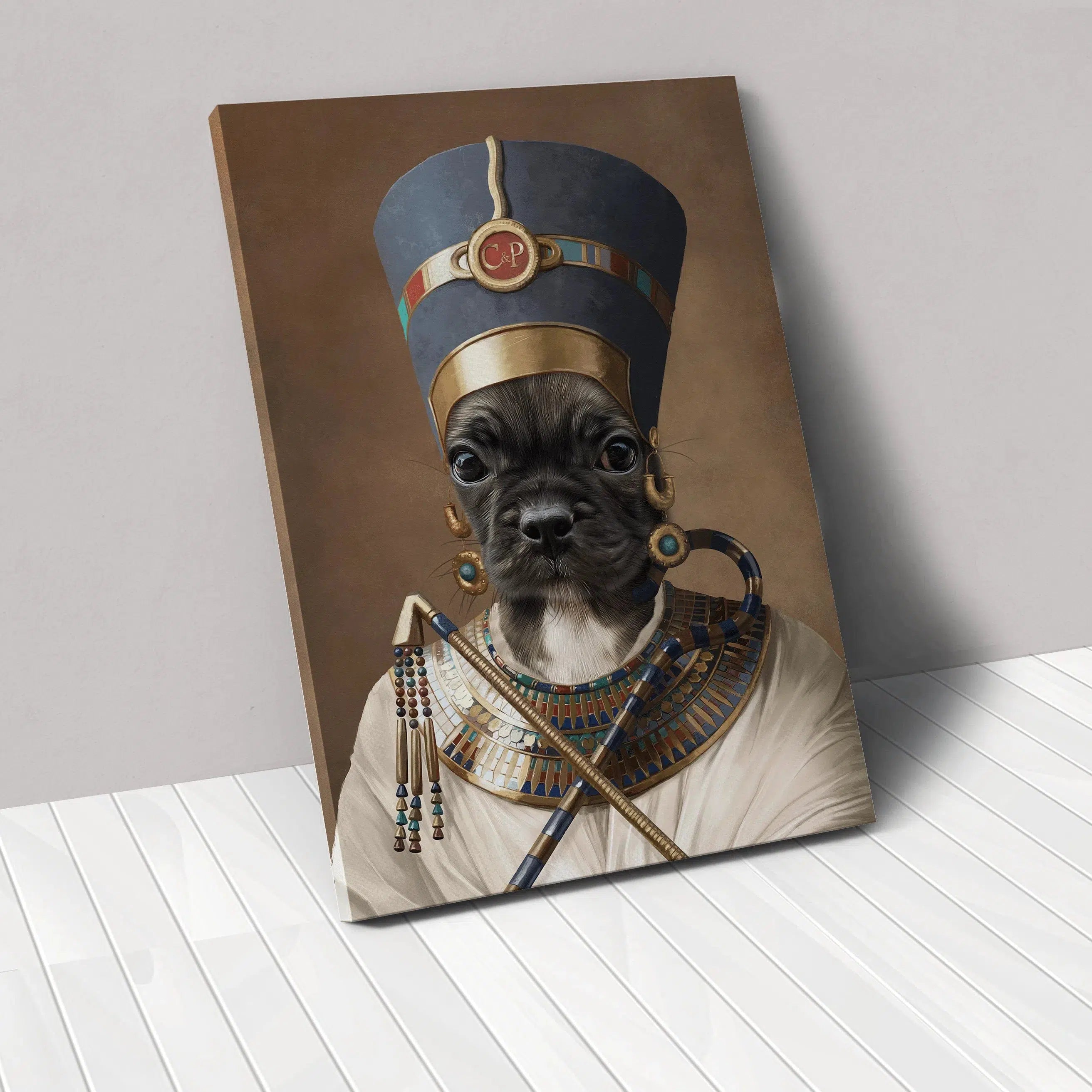 Crown and Paw - Canvas The Egyptian Queen - Custom Pet Canvas