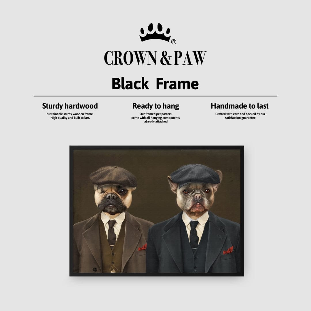 Crown and Paw - Poster The Gangster Brothers - Custom Pet Poster