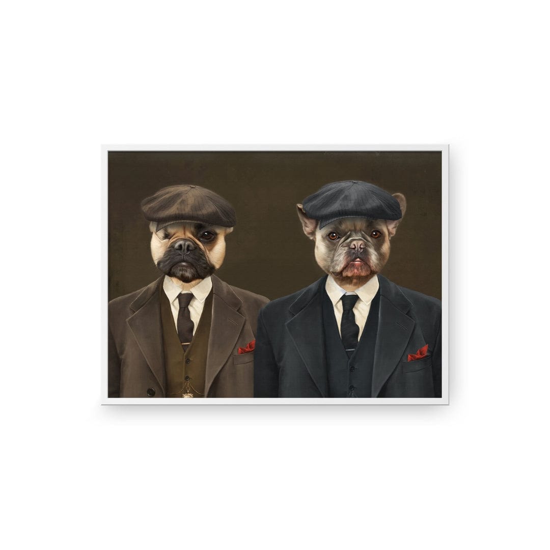 Crown and Paw - Poster The Gangster Brothers - Custom Pet Poster 8.3" x 11.7" / White
