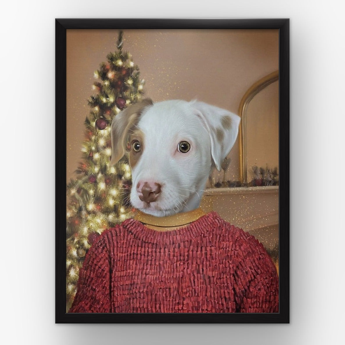 The Kevin custom pet poster in a black frame