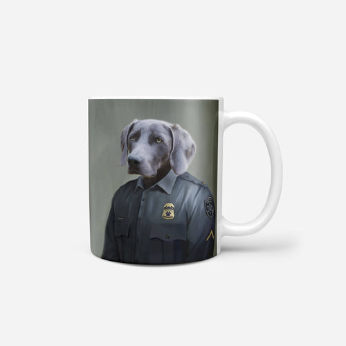 Crown and Paw - Mug Police Officer (Male) - Custom Pet Mug 11oz