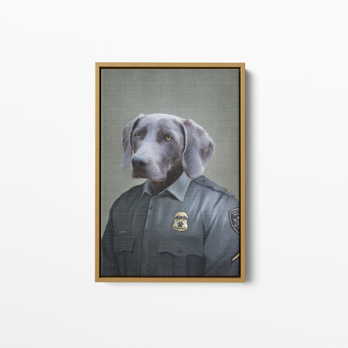 Police Officer (Male) - Custom Pet Canvas