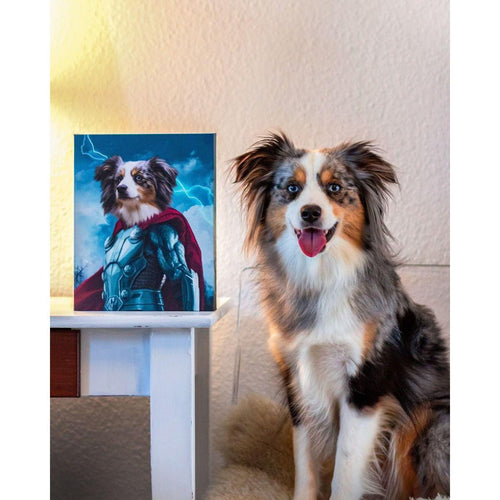 Crown and Paw - Canvas The Norse Hero - Custom Pet Canvas