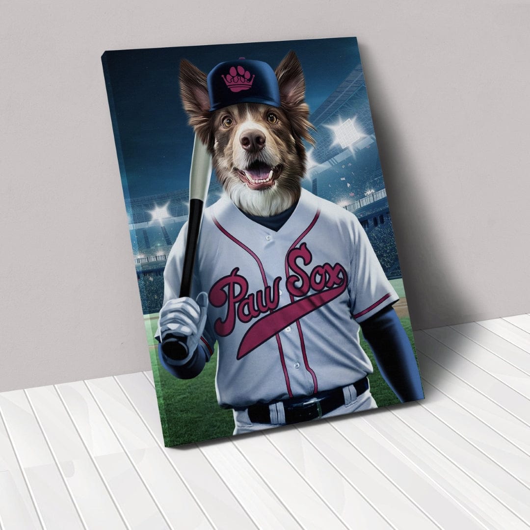 Crown and Paw - Canvas Boston Paw Sox - Custom Pet Canvas