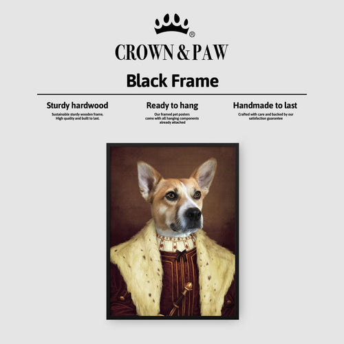 Crown and Paw - Poster The Young King - Custom Pet Poster