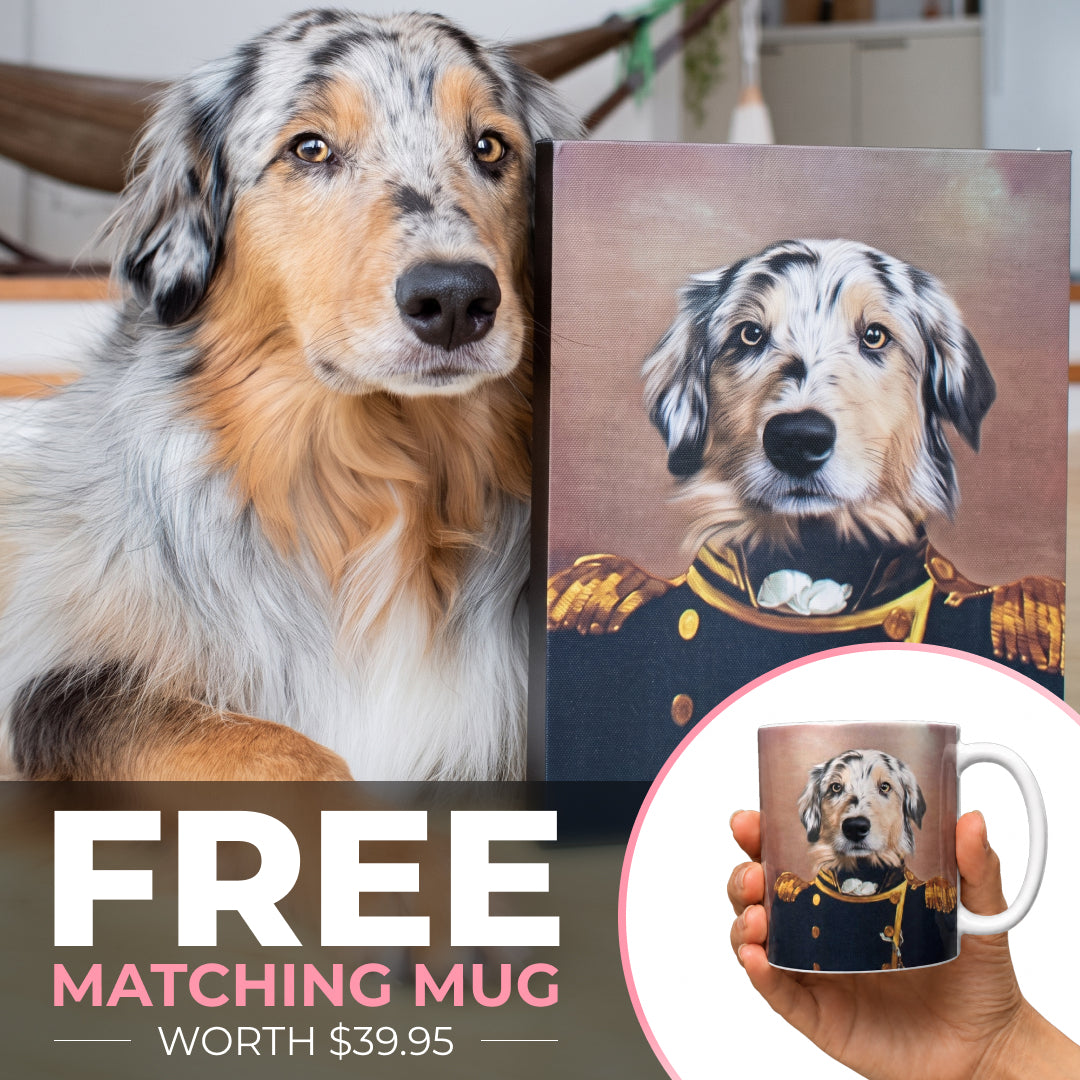 The Admiral - Custom Pet Canvas