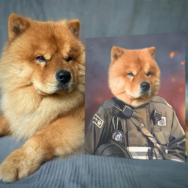 The Firefighter - Custom Pet Canvas