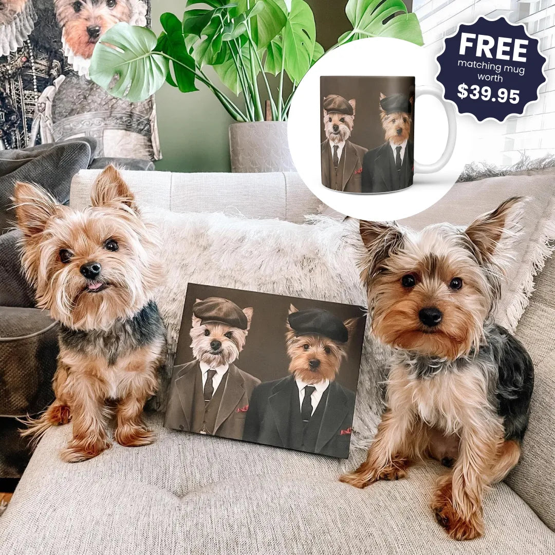 The Gangster Brothers - Custom Pet Canvas