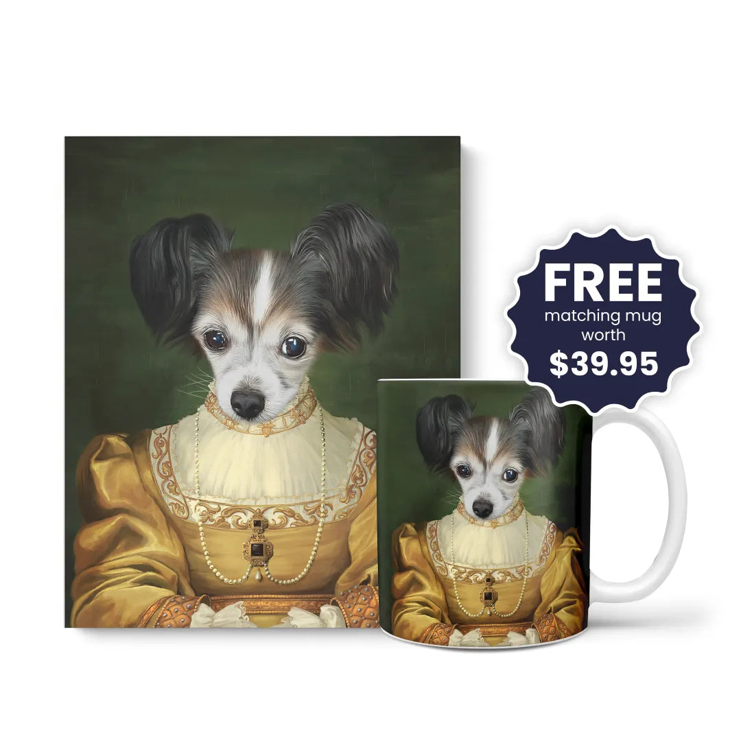 The Golden Girl - Custom Pet Canvas