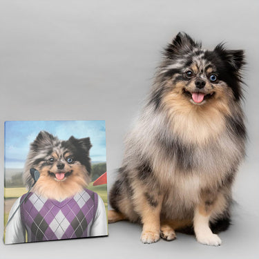 The Golfer - Custom Pet Canvas