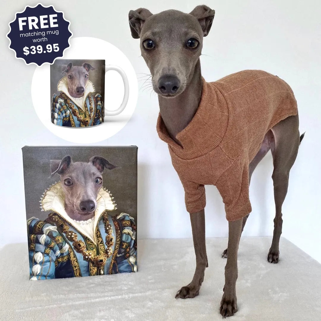 The Sapphire Queen - Custom Pet Canvas