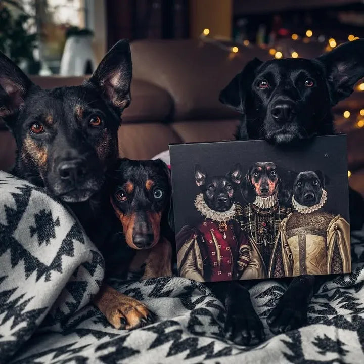 The Three Queens - Custom Pet Canvas