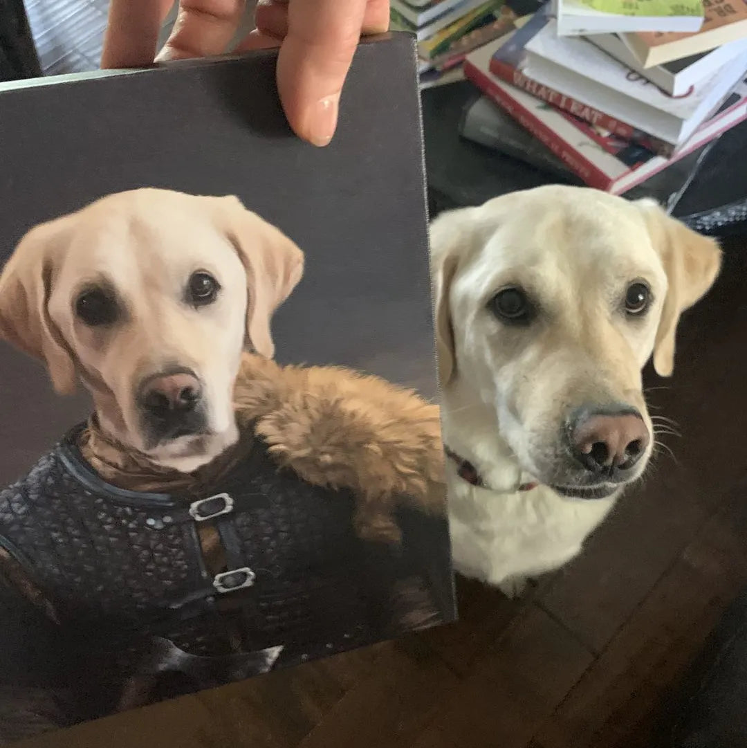 The Viking Leader - Custom Pet Canvas