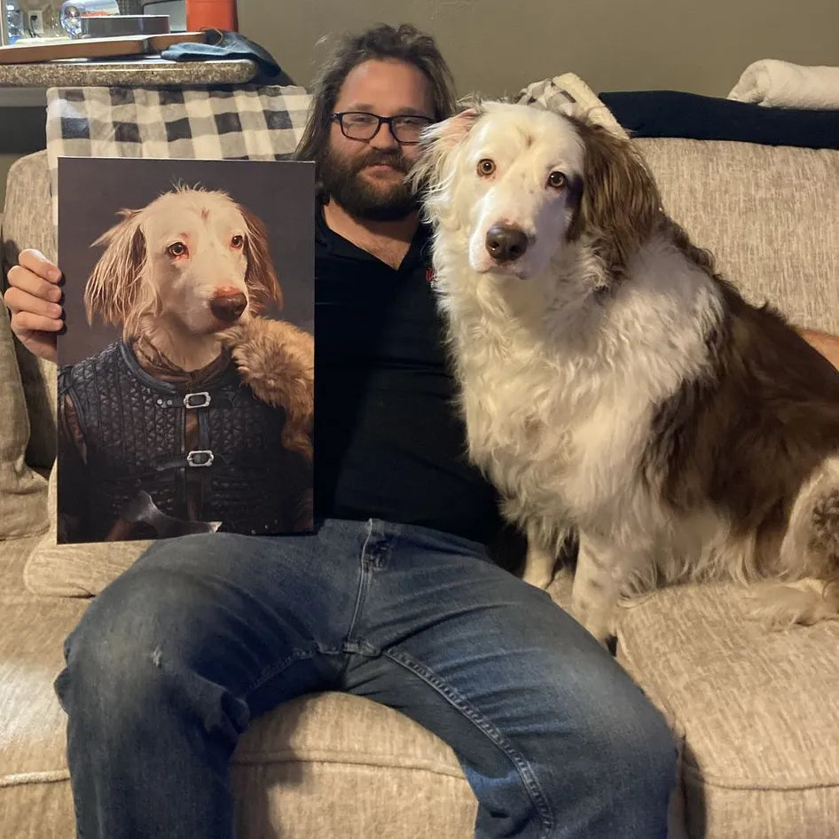 The Viking Leader - Custom Pet Canvas