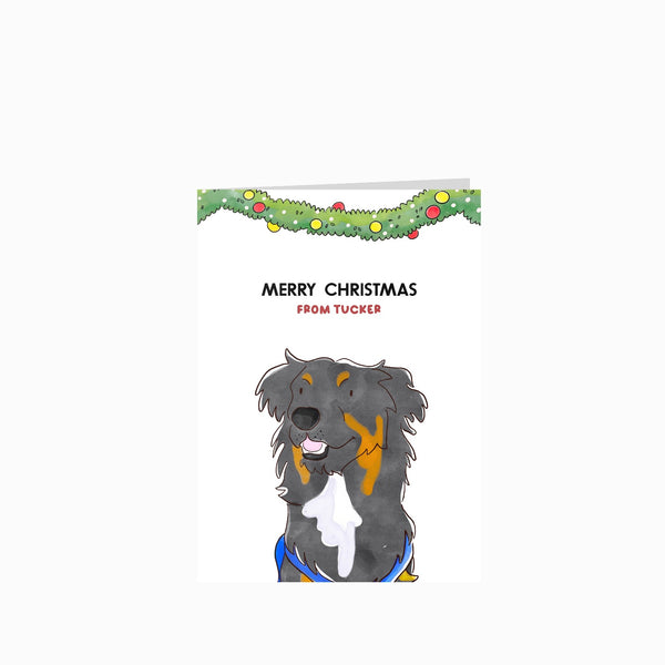 Watercolor Pet Christmas Cards - Custom Greetings Cards