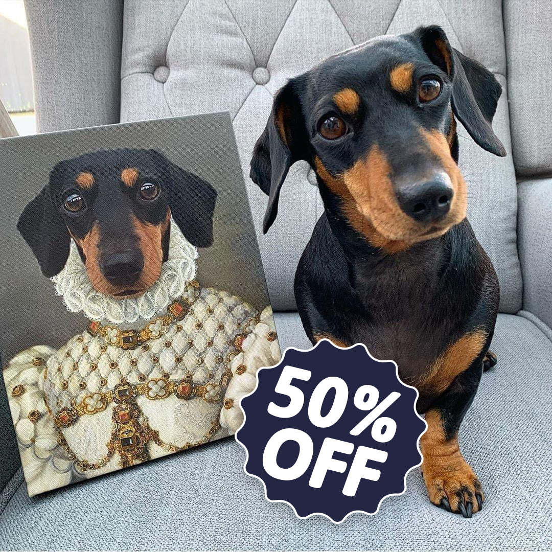 Renaissance Pet Portrait (50% Off) - Custom Canvas