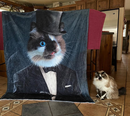 The Gentleman - Custom Pet Blanket