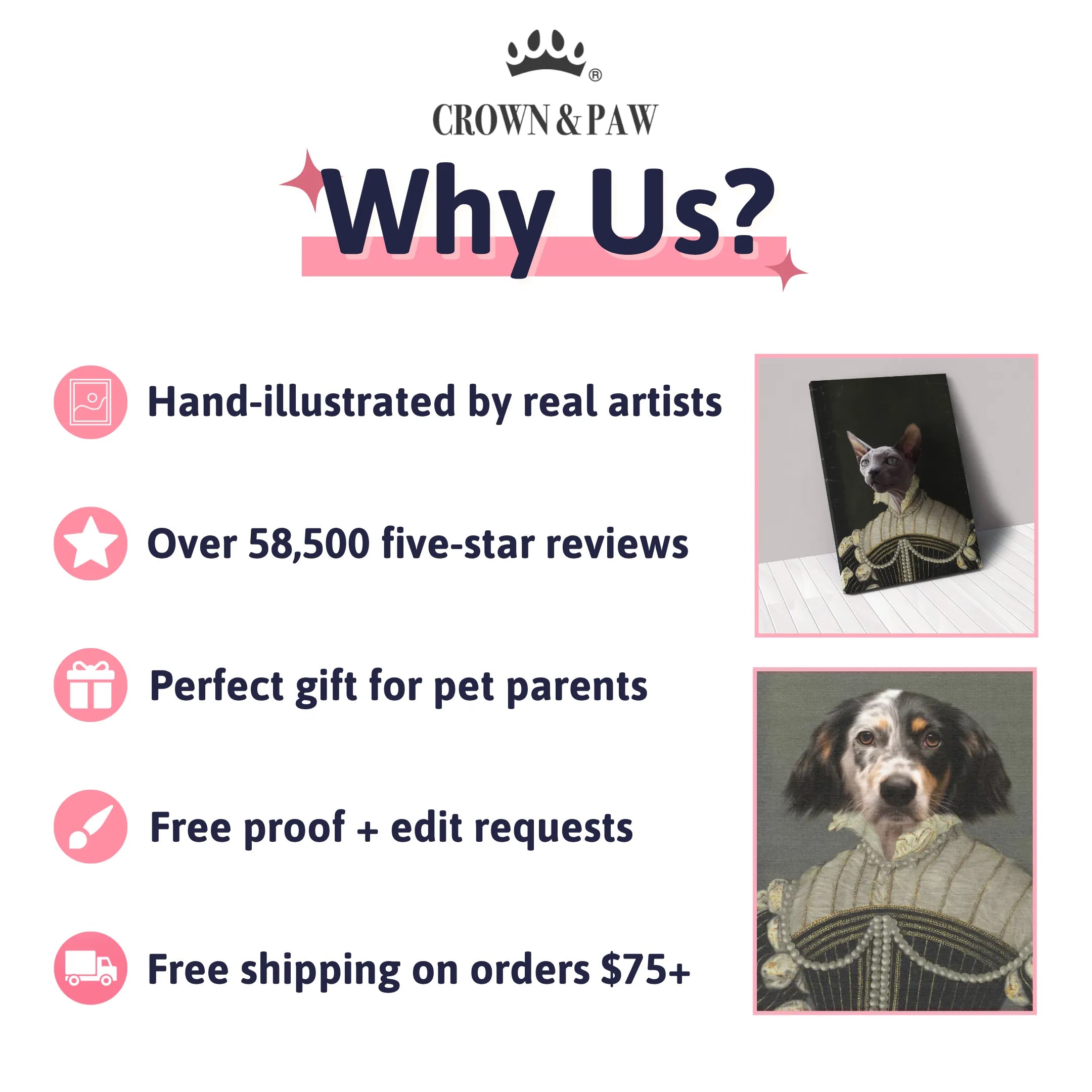 The Pearled Lady - Custom Pet Canvas