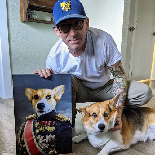 Crown and Paw - Canvas The Sergeant - Custom Pet Canvas