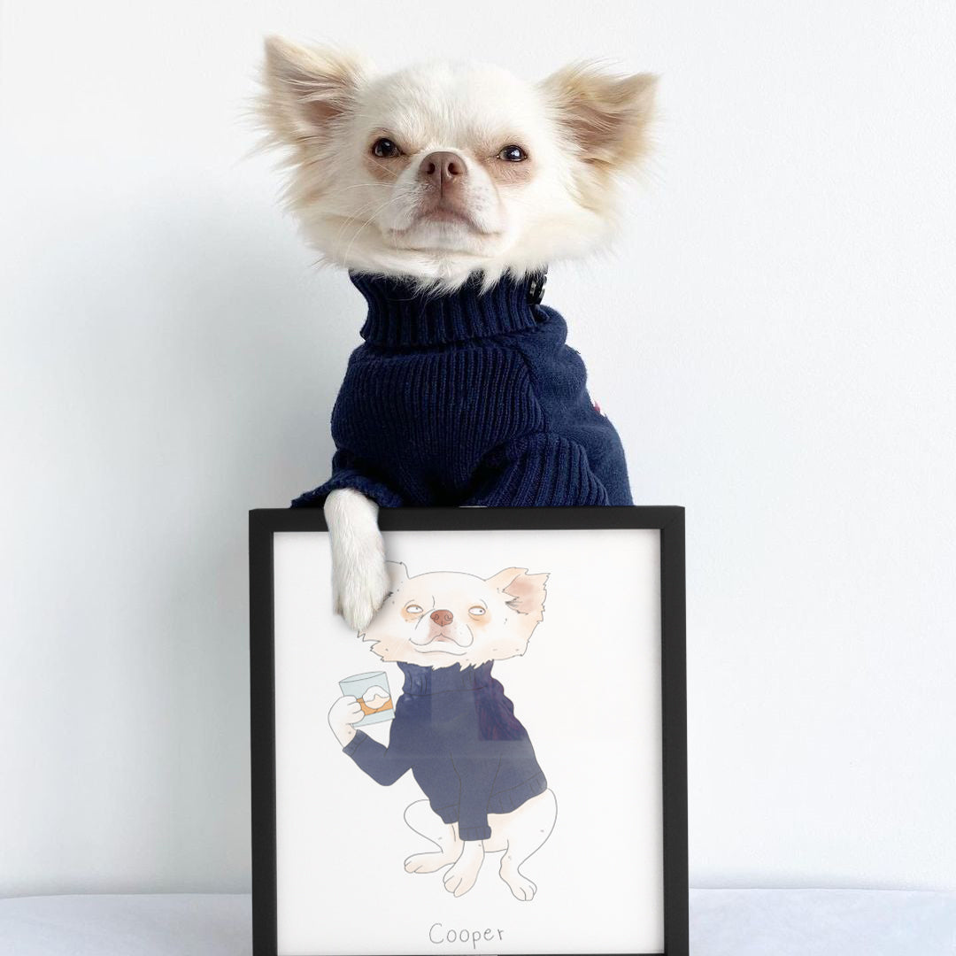 Ugly Pet Portrait - One Pet, Framed Poster