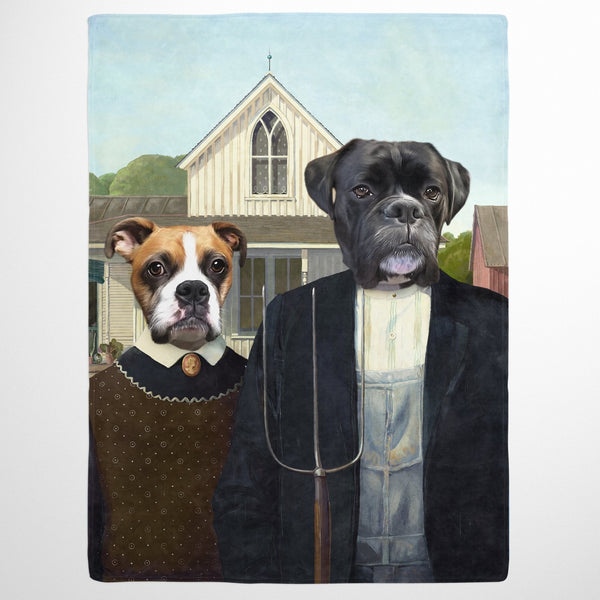 The American Gothic - Custom Pet Blanket