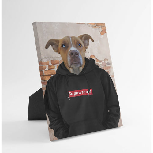 Crown and Paw - Standing Canvas The Hypebeast - Custom Standing Canvas 8" x 10" / Black