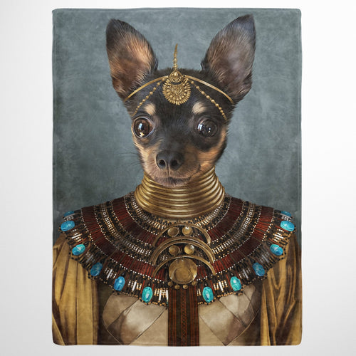 Crown and Paw - Blanket The Nubian Queen - Custom Pet Blanket