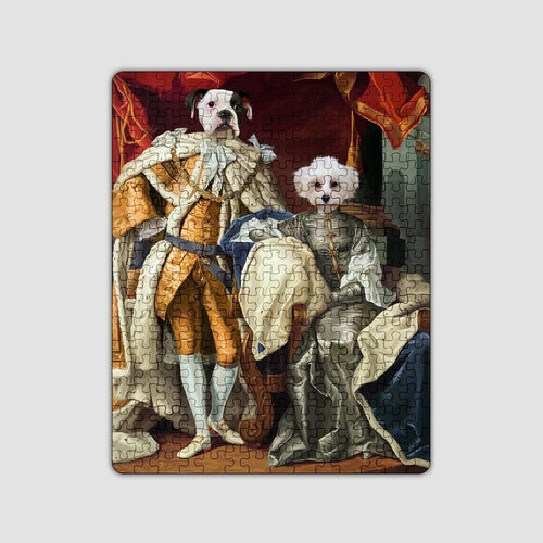 Crown and Paw - Puzzle The Royal Couple - Custom Puzzle 11" x 14"
