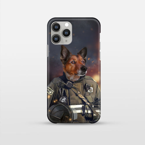 Crown and Paw - Phone Case The Firefighter - Pet Art Phone Case